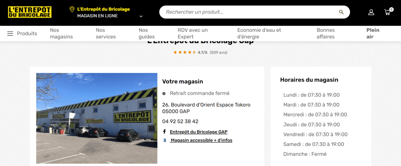 Entrepôt du Bricolage Gap : le rendez-vous incontournable des bricoleurs