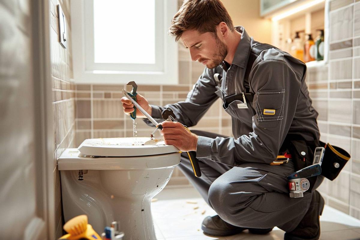 Comment réparer un WC qui fuit au niveau du sol ?